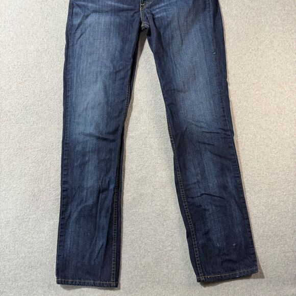Levis Jeans Mens 34x34 Blue 514 Straight American Workwear Denim Mid Rise - Picture 3 of 11